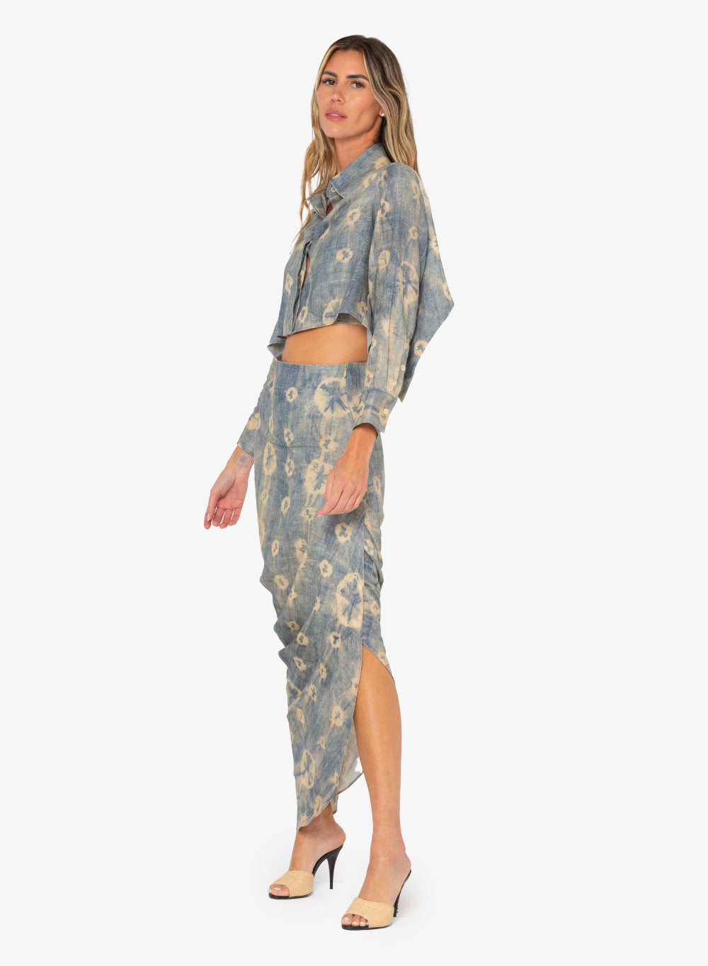 Noor Skirt (Blue SHirbory)