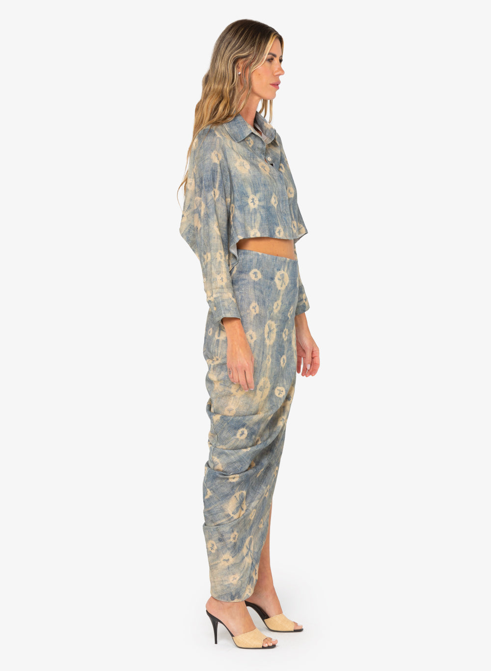 Noor Skirt (Blue SHirbory)
