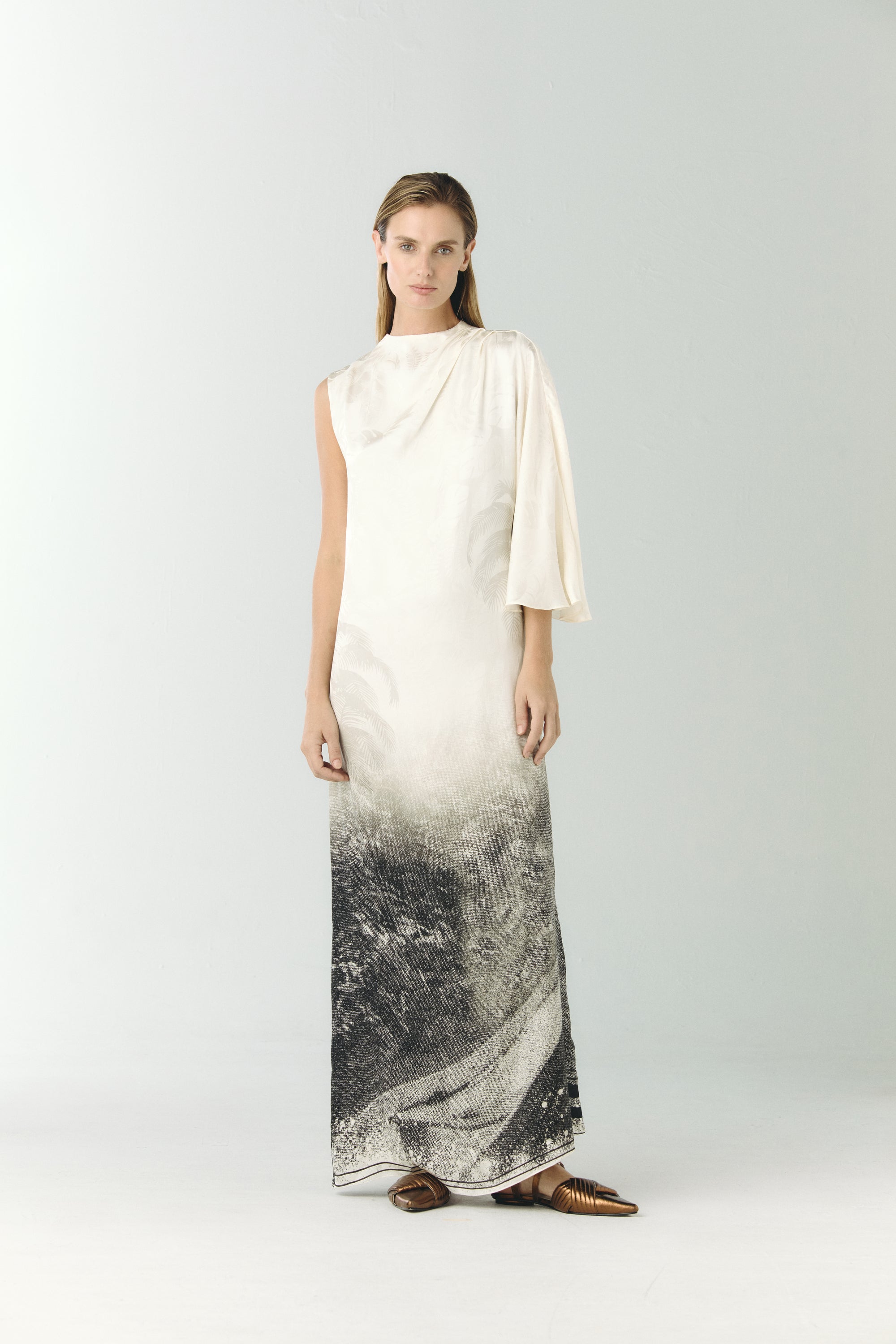Gonzalez Silk Jacquard Maxi Dress / Paisajes Selva