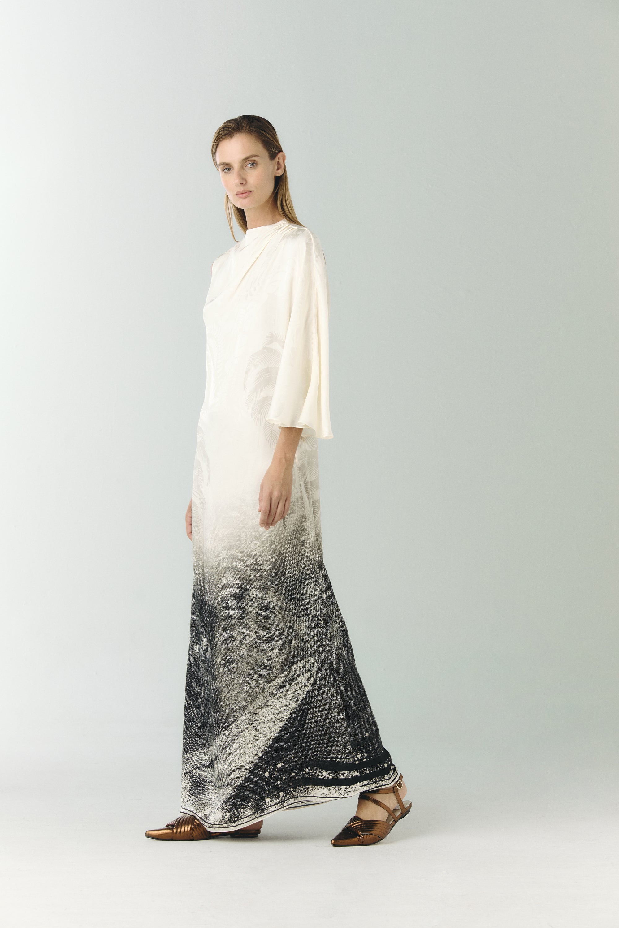 Gonzalez Silk Jacquard Maxi Dress / Paisajes Selva