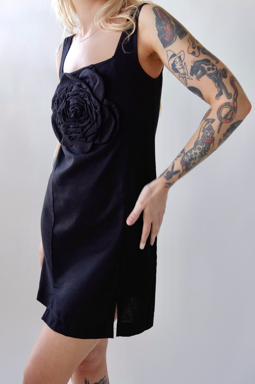 Marina Linen Dress | Black