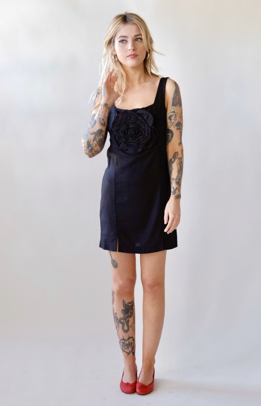 Marina Linen Dress | Black