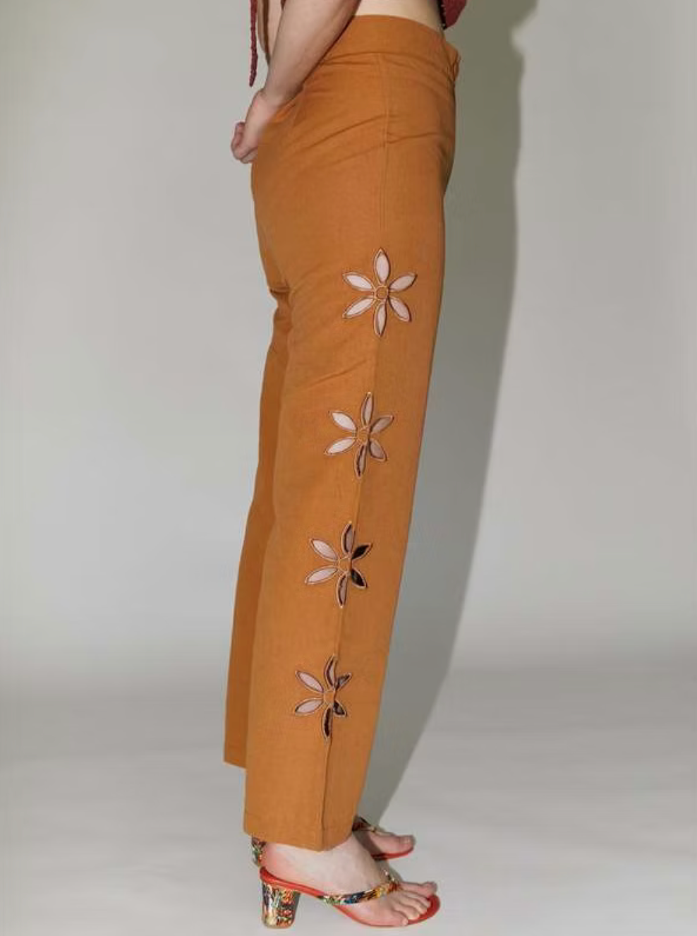 Jorgelina Linen Pant | Brick