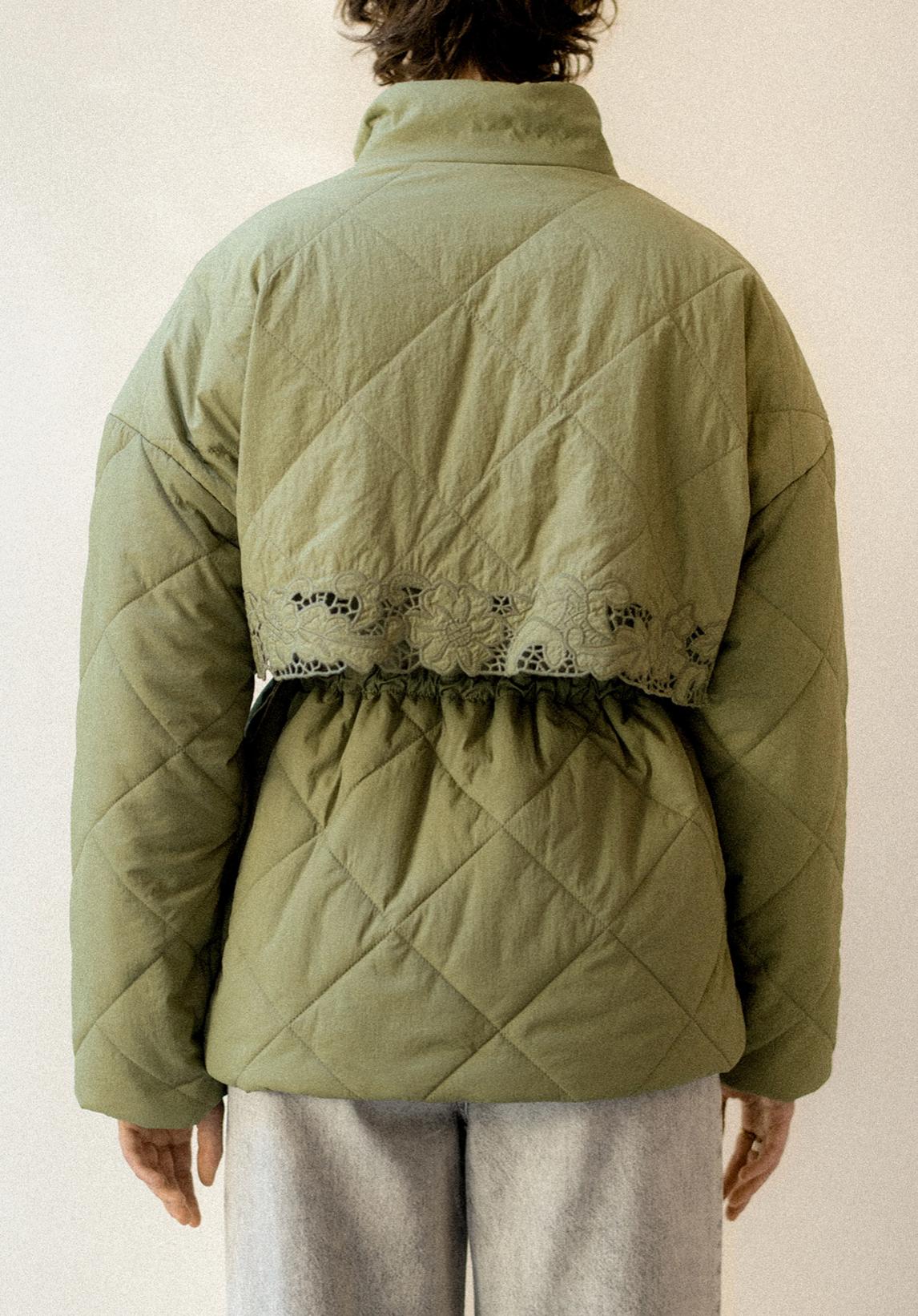 Amera Puffer Jacket | Military Green