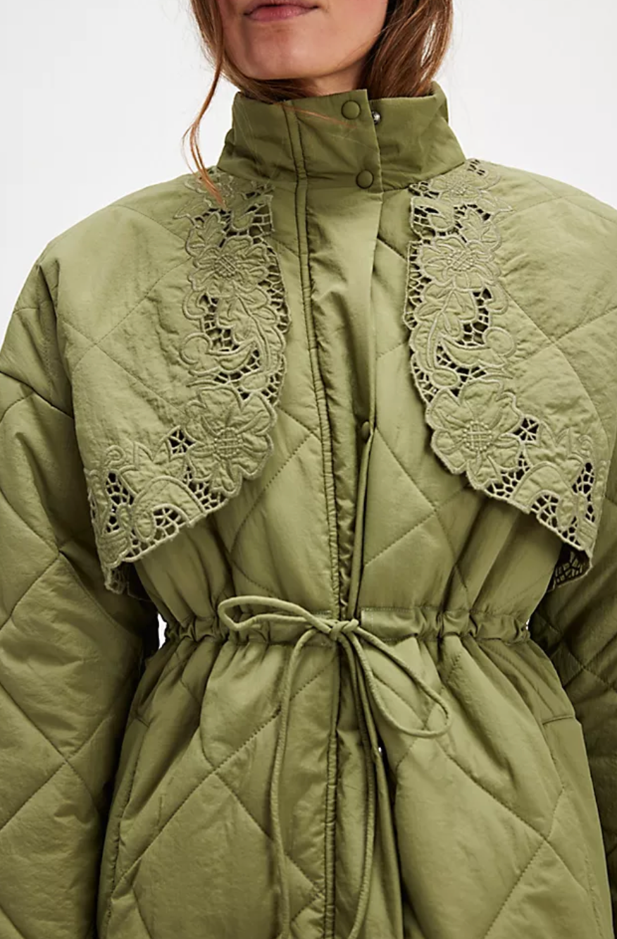 Amera Puffer Jacket | Military Green