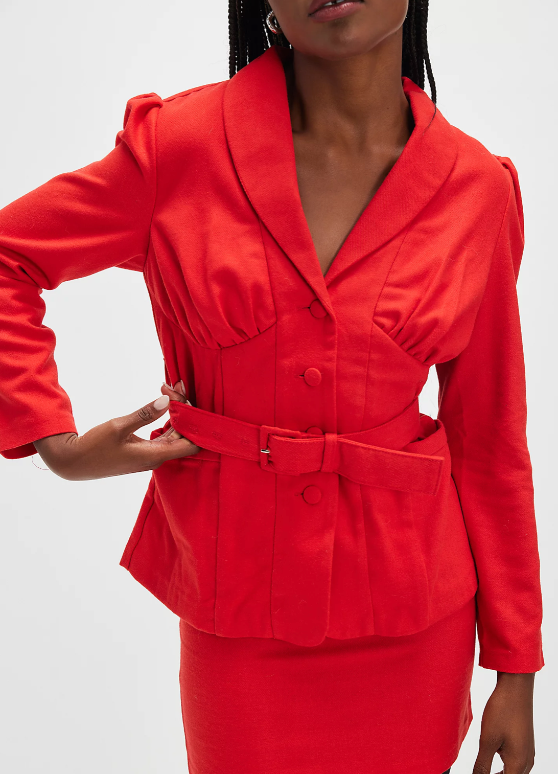 Beca Wool Jacket | Red
