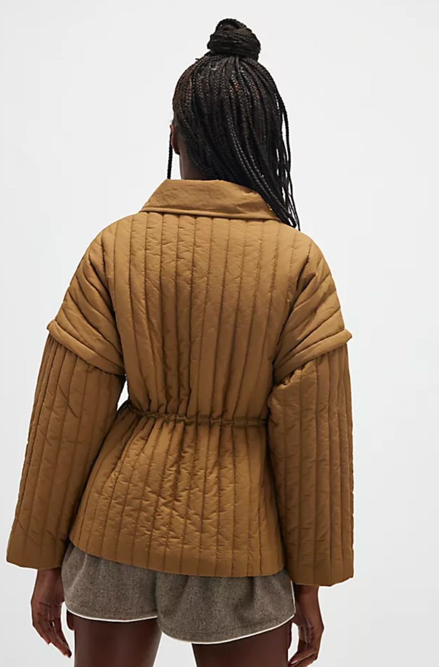 Esme Puffer Jacket | Tan