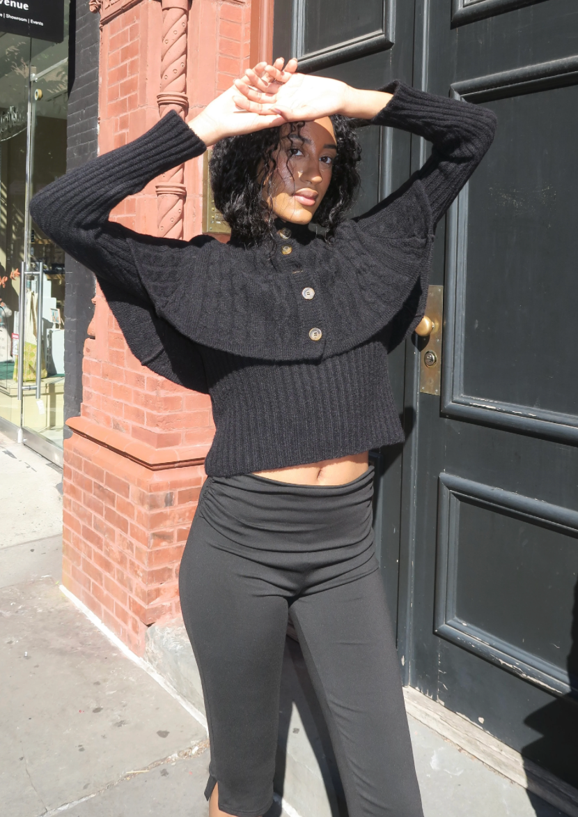 Yanai Knitted Top | Black