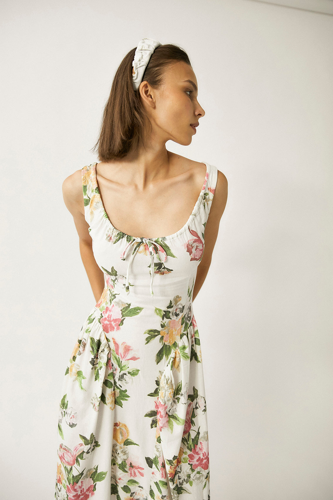 Shisha Linen Maxi Dress | Floral
