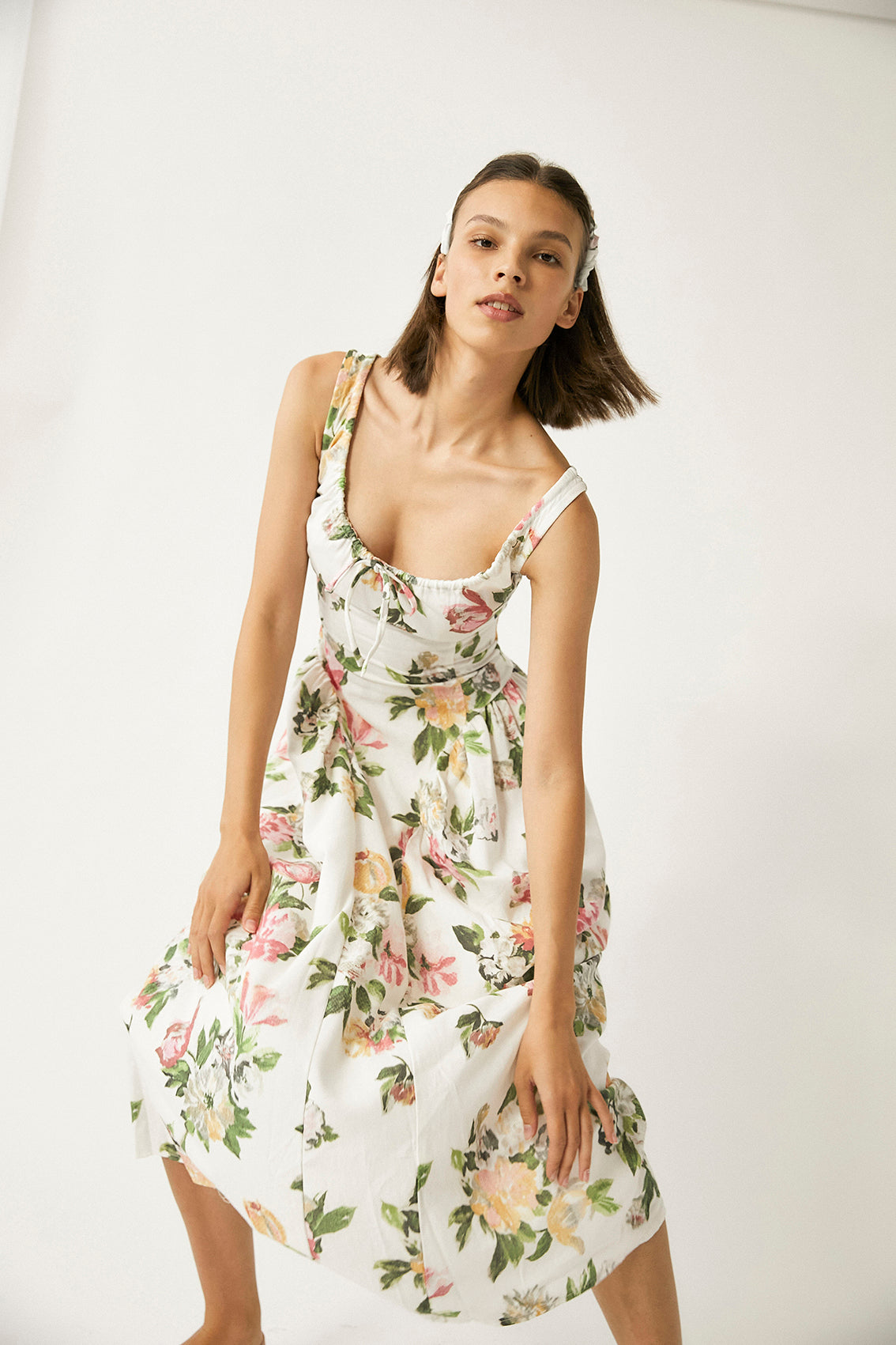 Shisha Linen Maxi Dress | Floral