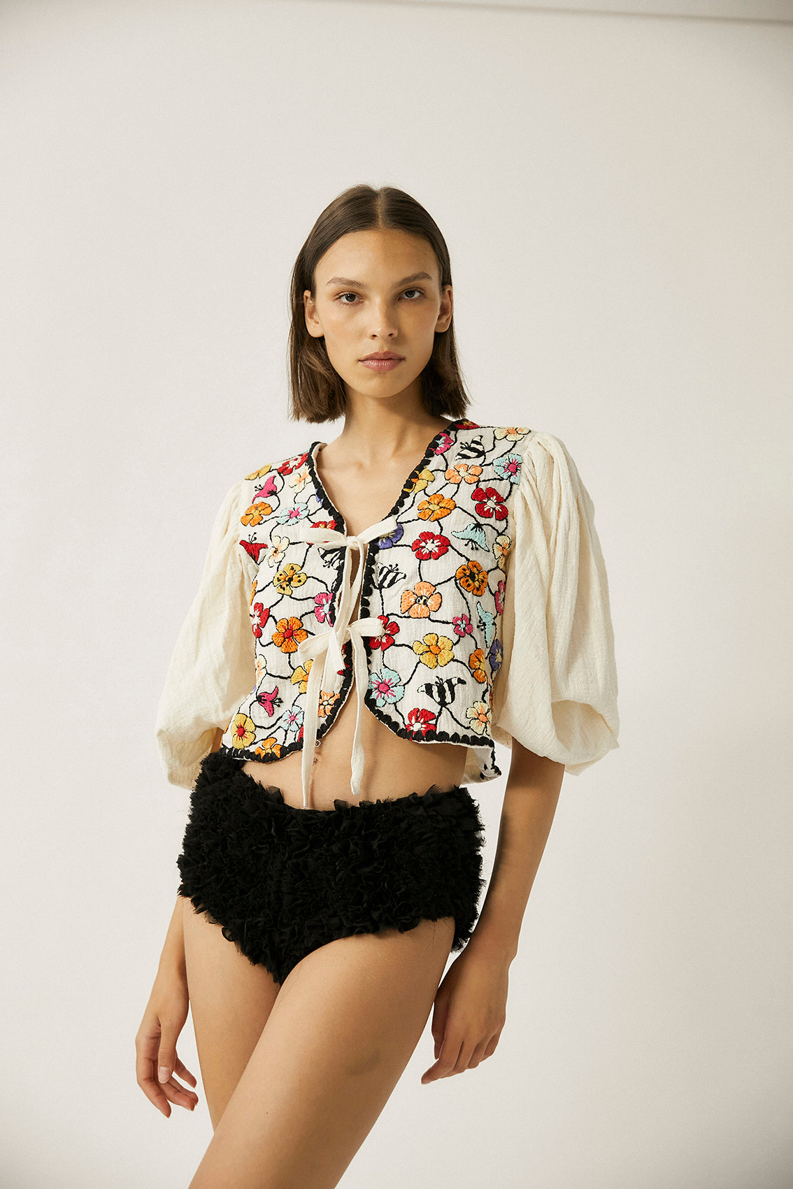 Diamantina Blouse | Cream