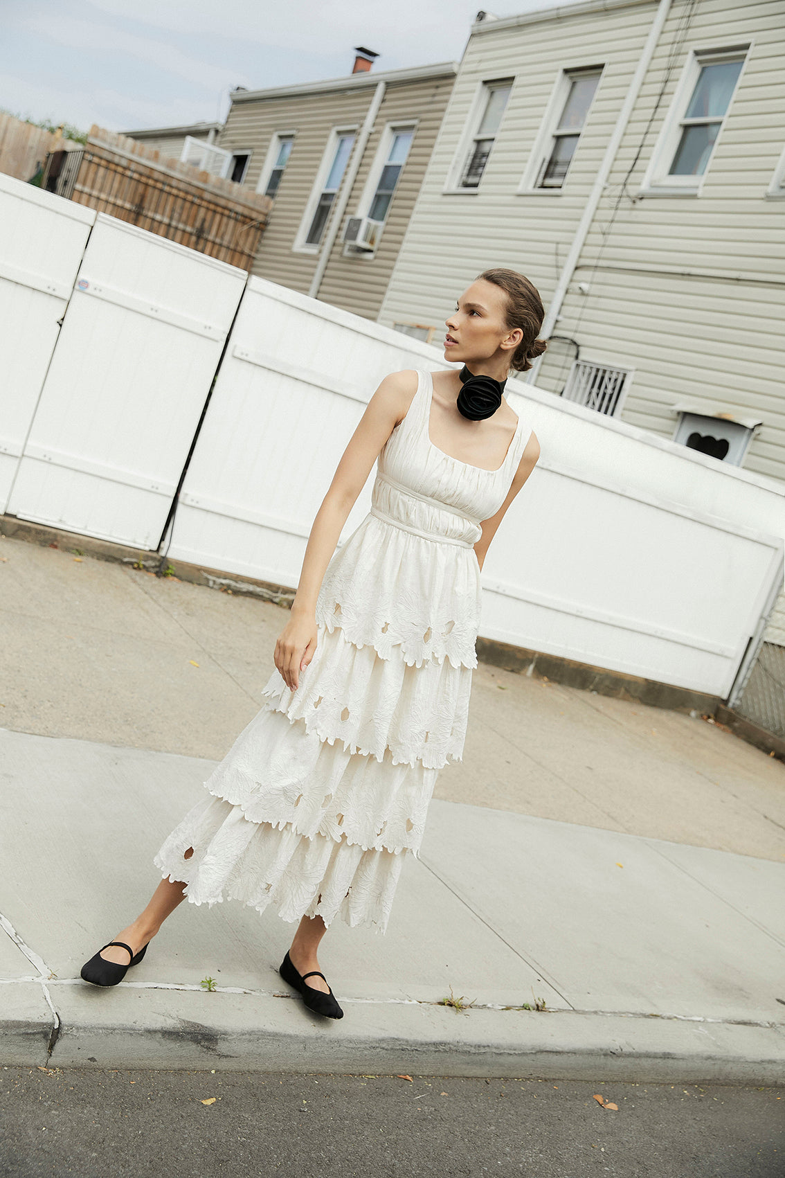 Magnolia Maxi Embroidered Dress | Ivory