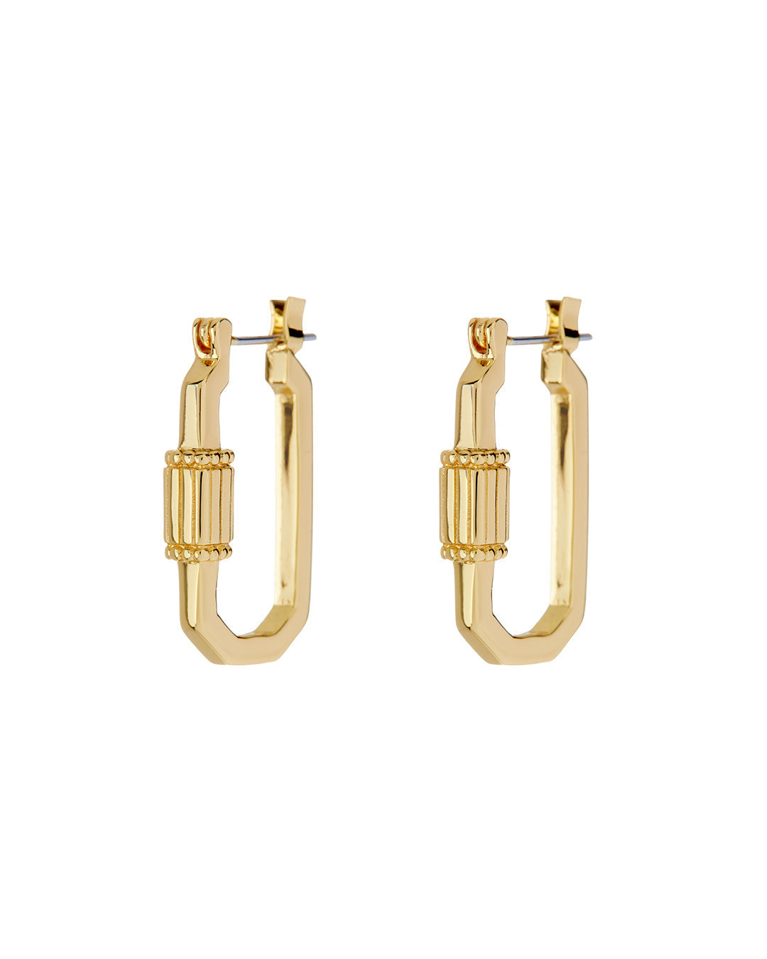 Carabiner Hoops- Gold
