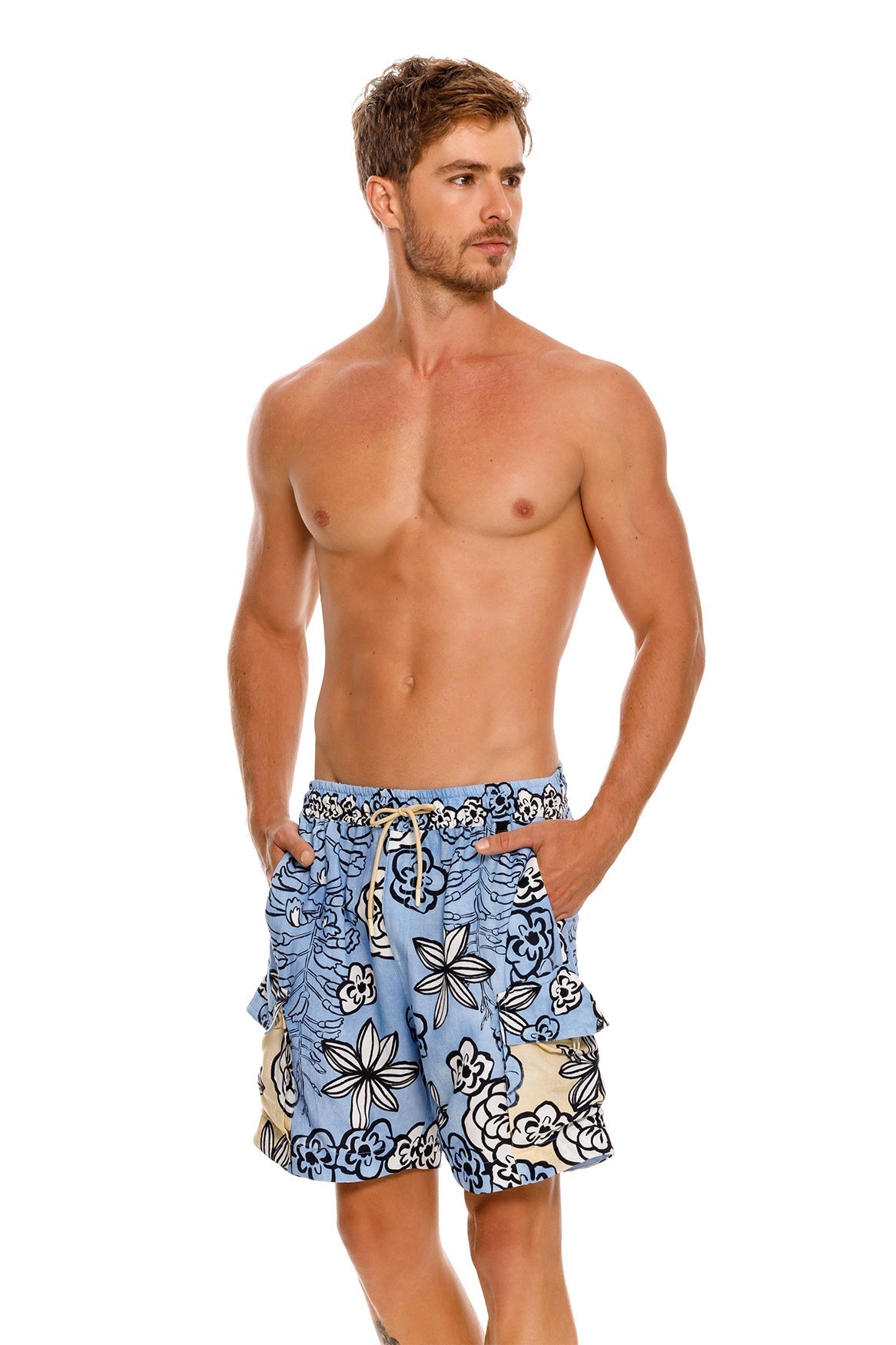 Marcus Men's Swim Trunks | Clay