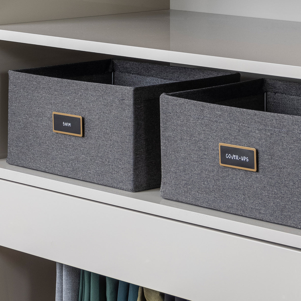 Closets & Mudroom Label Set | Matte Black