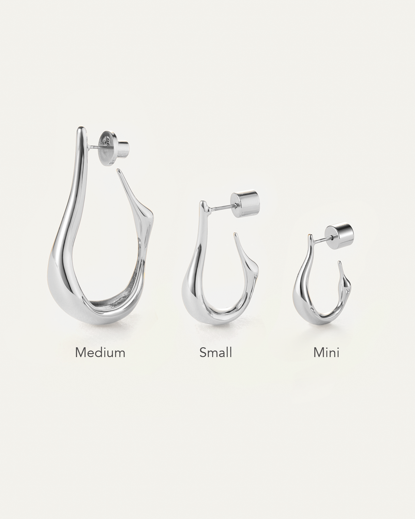 JENNY BIRD Mini Colette Hoop Earrings Silver Hoop Earrings For Women