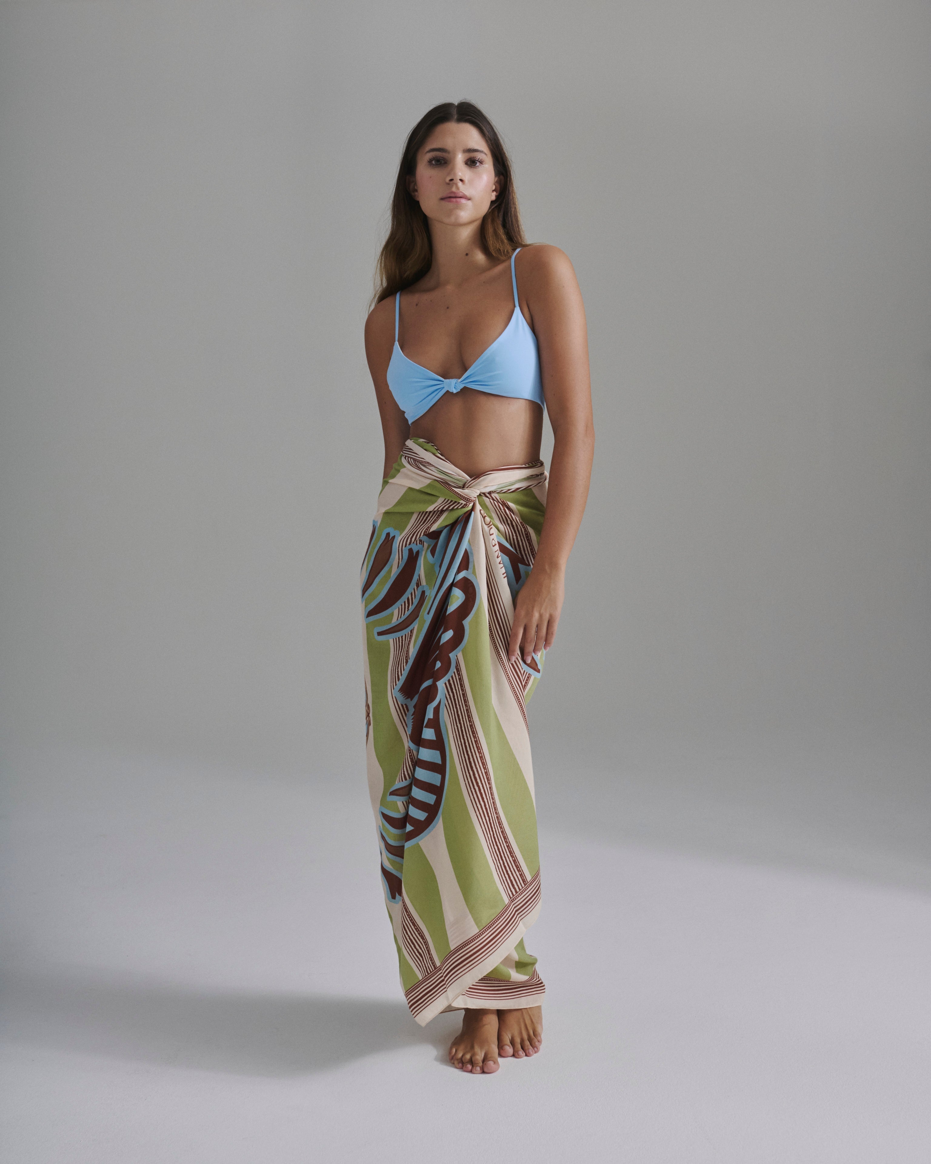 Pacifico Top / Sky Blue - Ivory