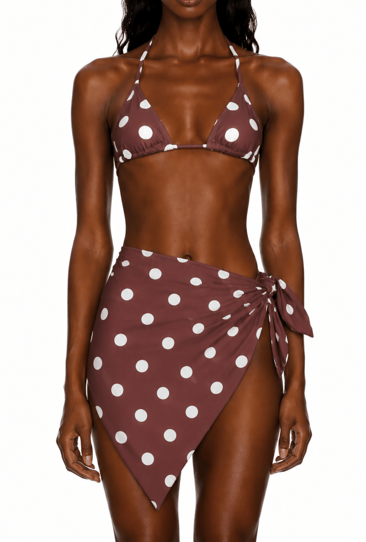 The Bandana in Brown Polka Dot
