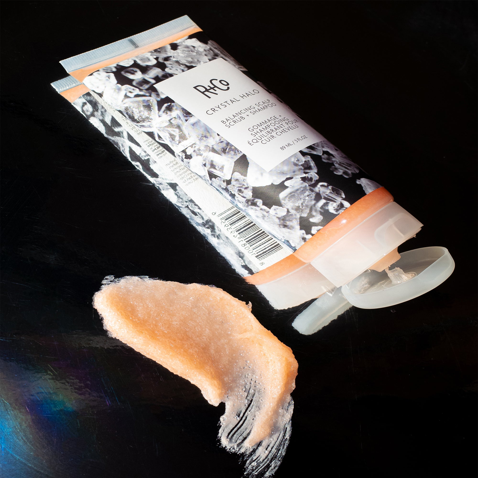 CRYSTAL HALO Balancing Scalp Scrub + Shampoo | R + Co