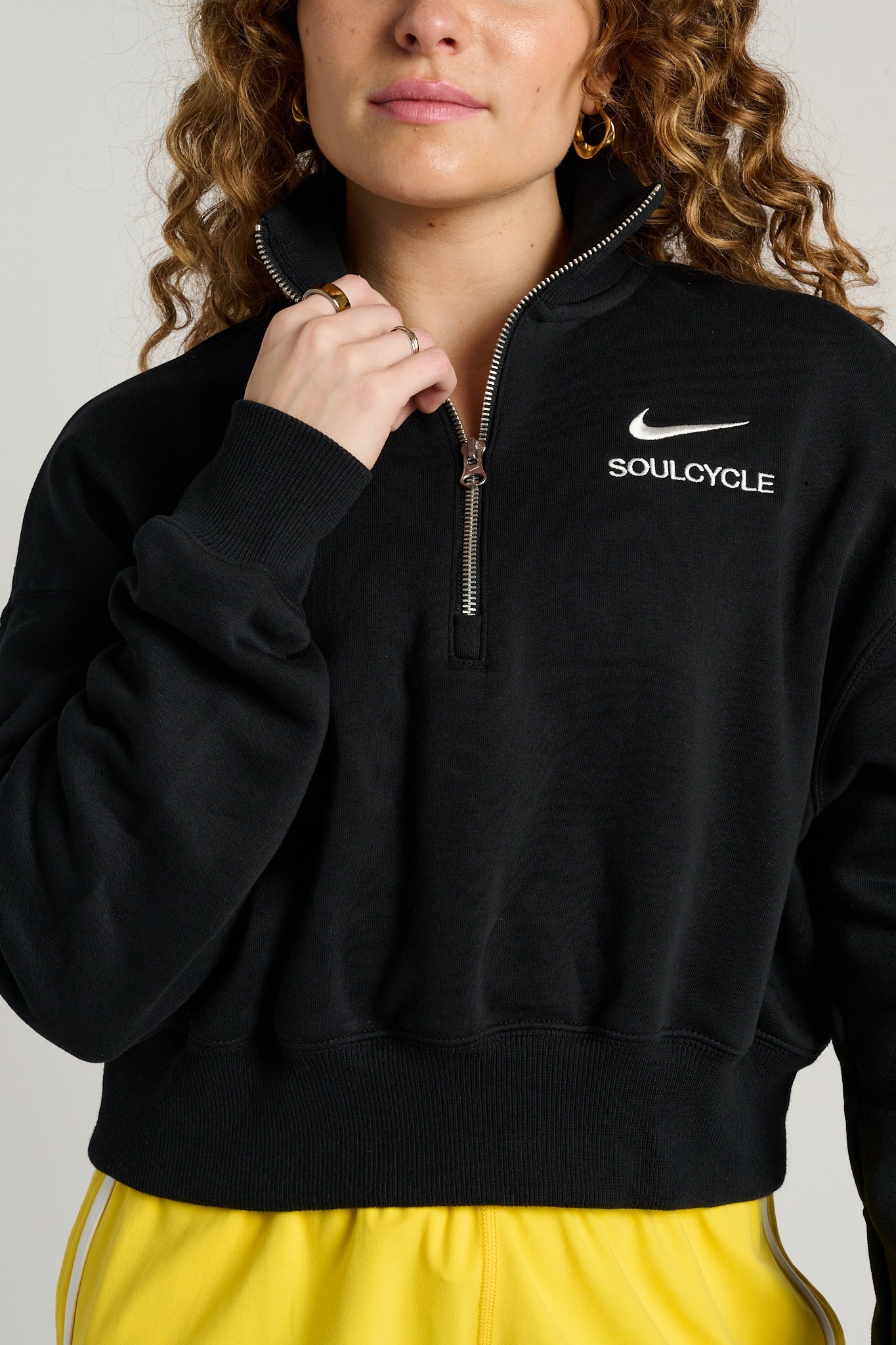 1/4-Zip Cropped Sweatshirt | Nike