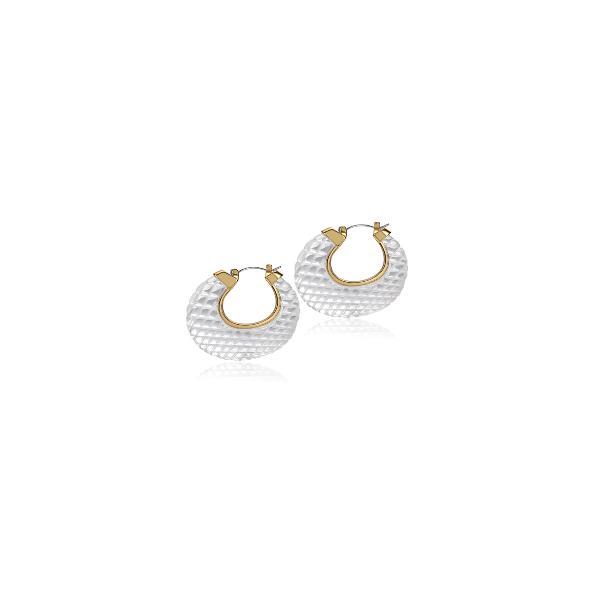 Crystal Shell Hoops