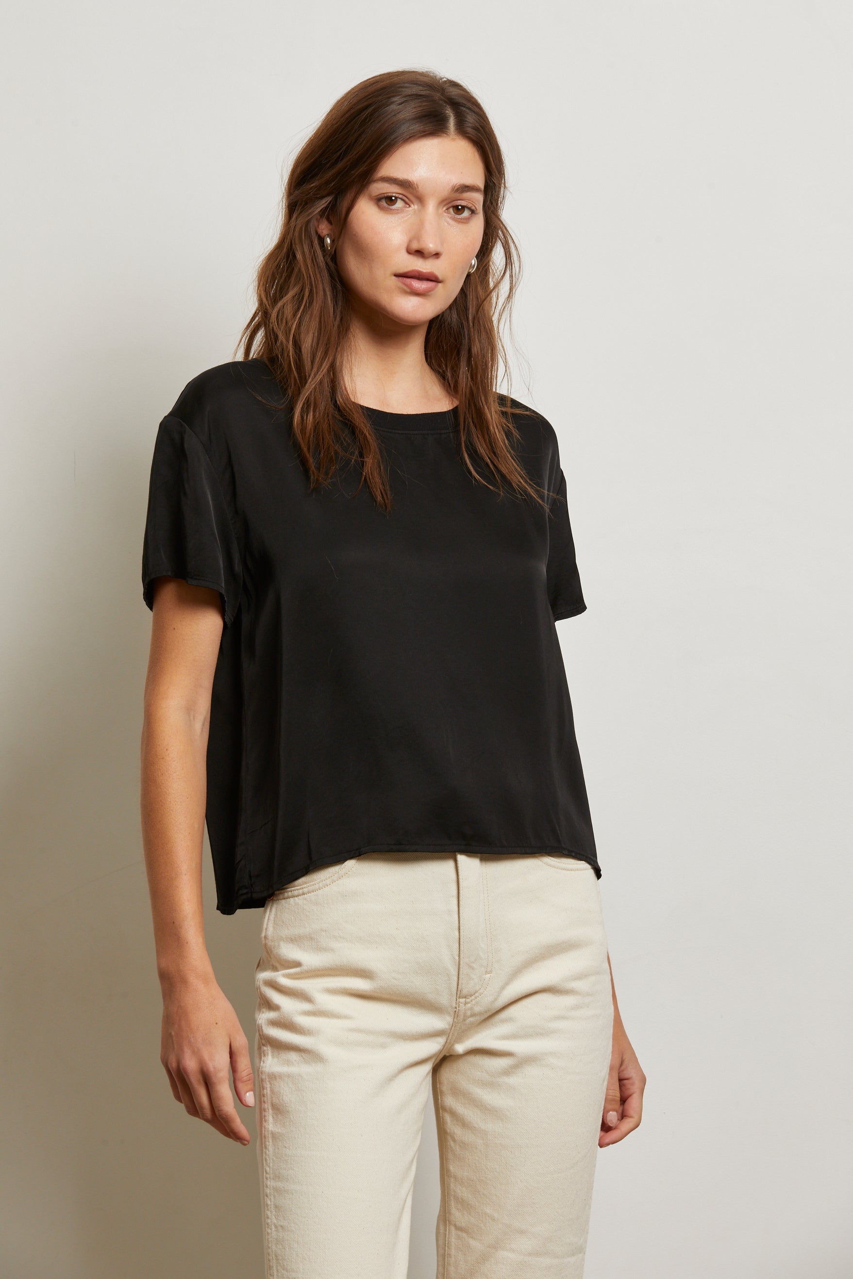 Perfect White Tee | Delphine | Navy (image is for a black, just for reference)