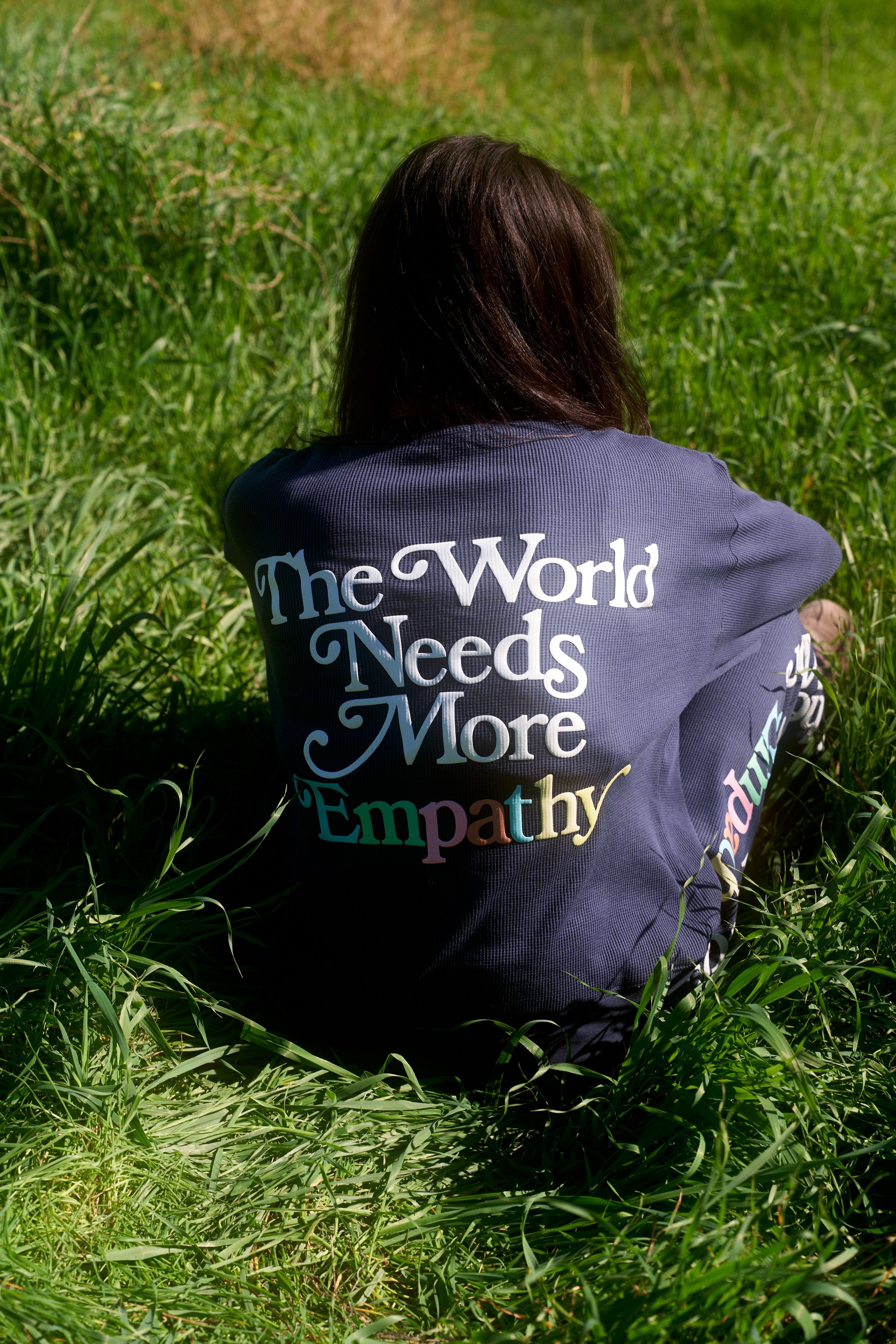World Needs More Empathy Waffle Classic Crewneck