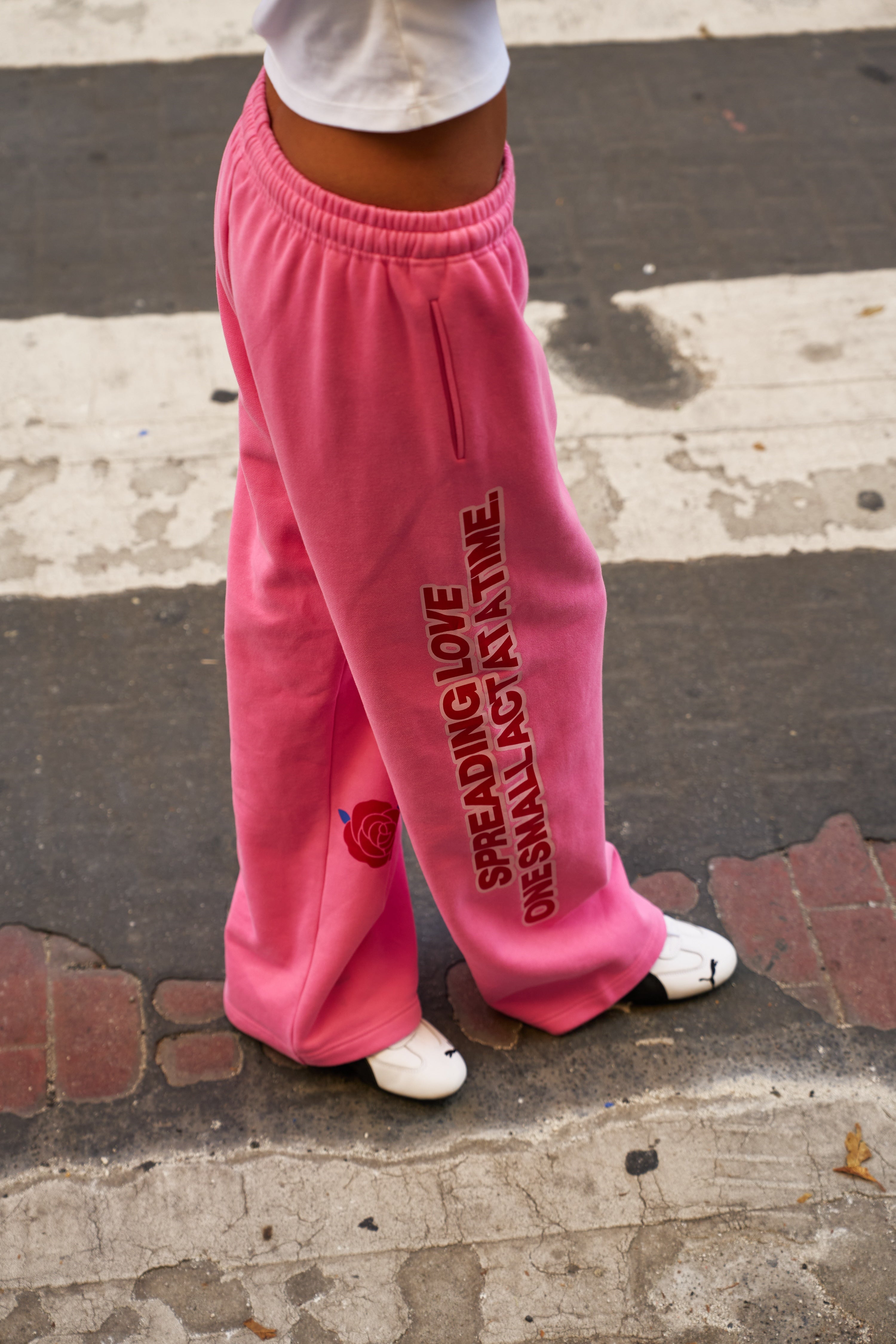 Be Kind Classic Wide Leg Sweatpants