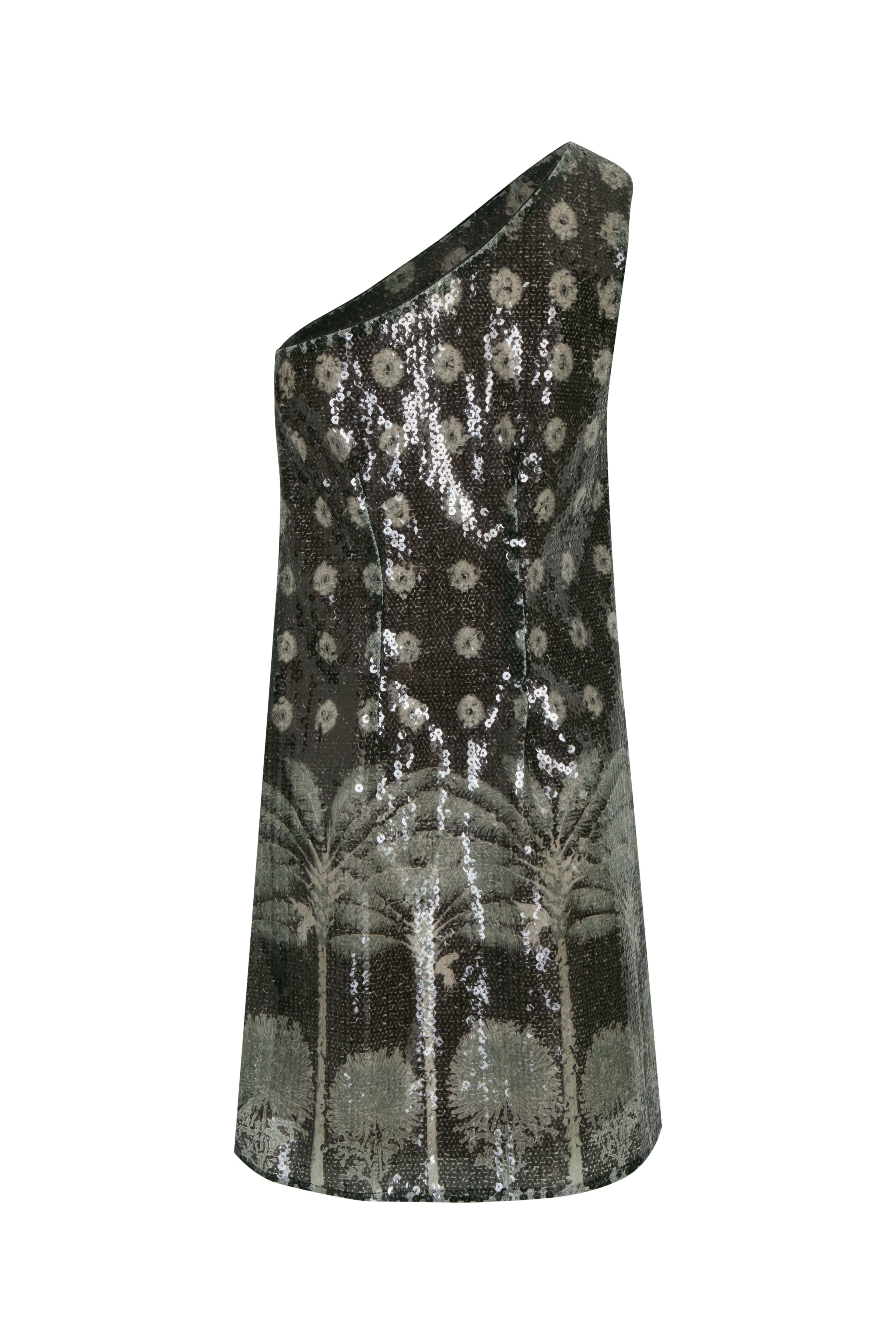 Antonella Sequins Mini Dress / Green