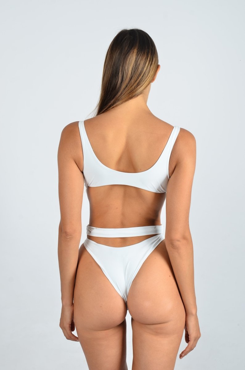 Carlotta Halterneck Premium Swimsuit White