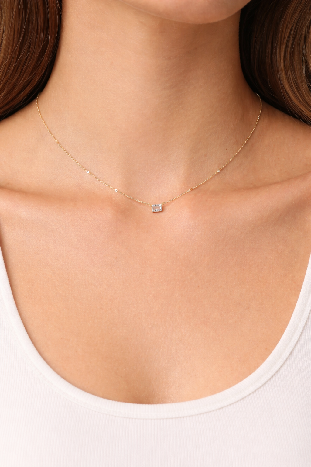 Scout Mini Bezel Necklace | Zoe Belle
