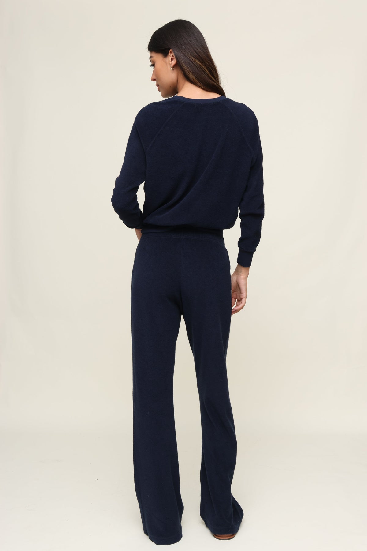Katie Loop Terry Wide Leg | Perfect White Tee