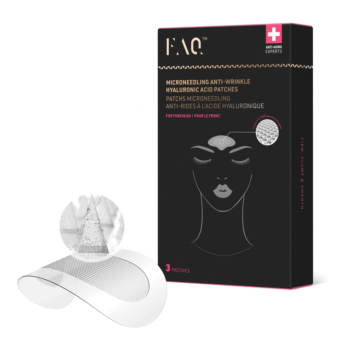 FAQ Microneedling Anti-Wrinkle Hyaluronic Acid Patches For Forehead
