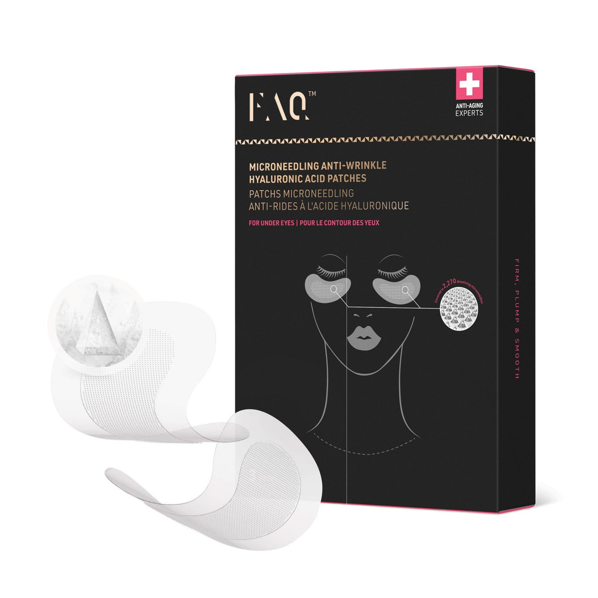 FAQ Microneedling Anti-Wrinkle Hyaluronic Acid Patches For Under Eyes