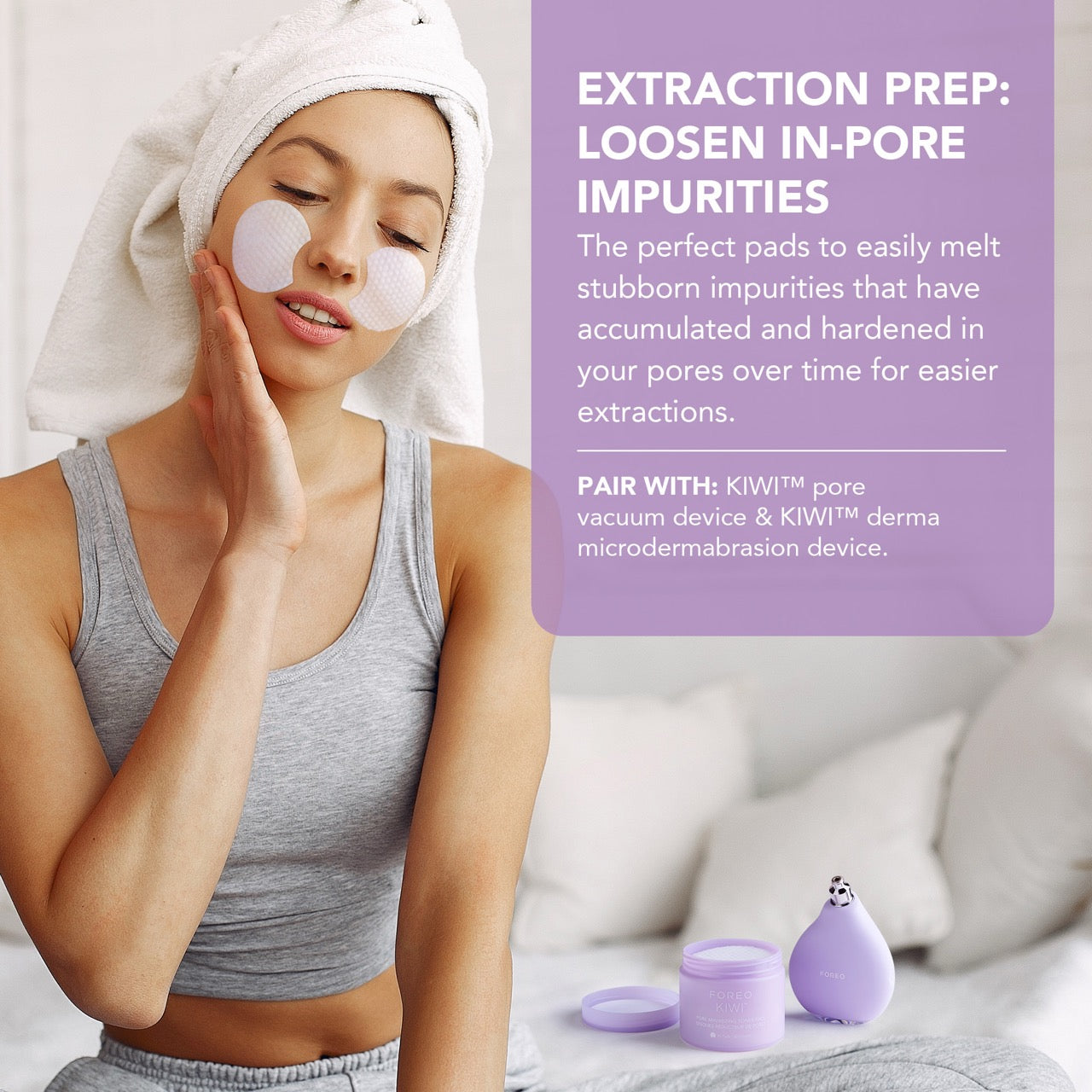 FOREO KIWI Pore Minimizing Toner Pads 60pads