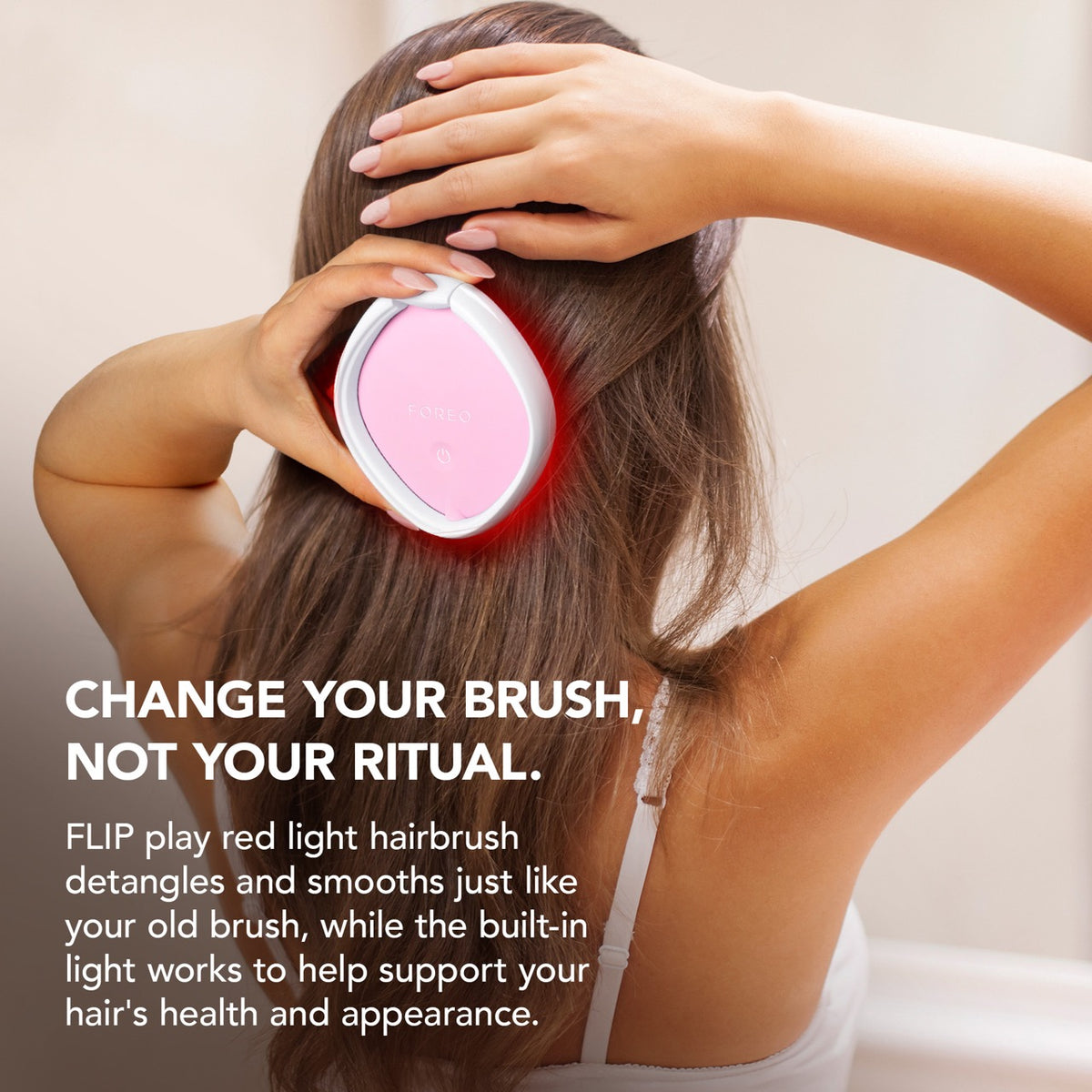 FLIP play red light hairbrush Tickle Me Pink!