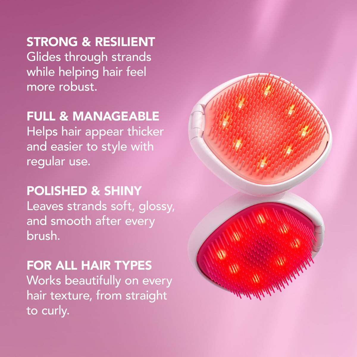 FLIP play red light hairbrush Tickle Me Pink!