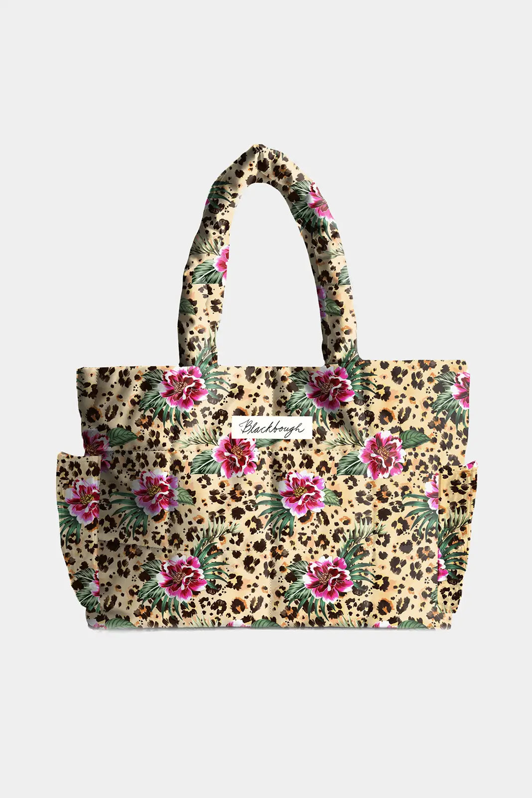 Quilted Tote Bag / Feline Flora FINAL SALE
