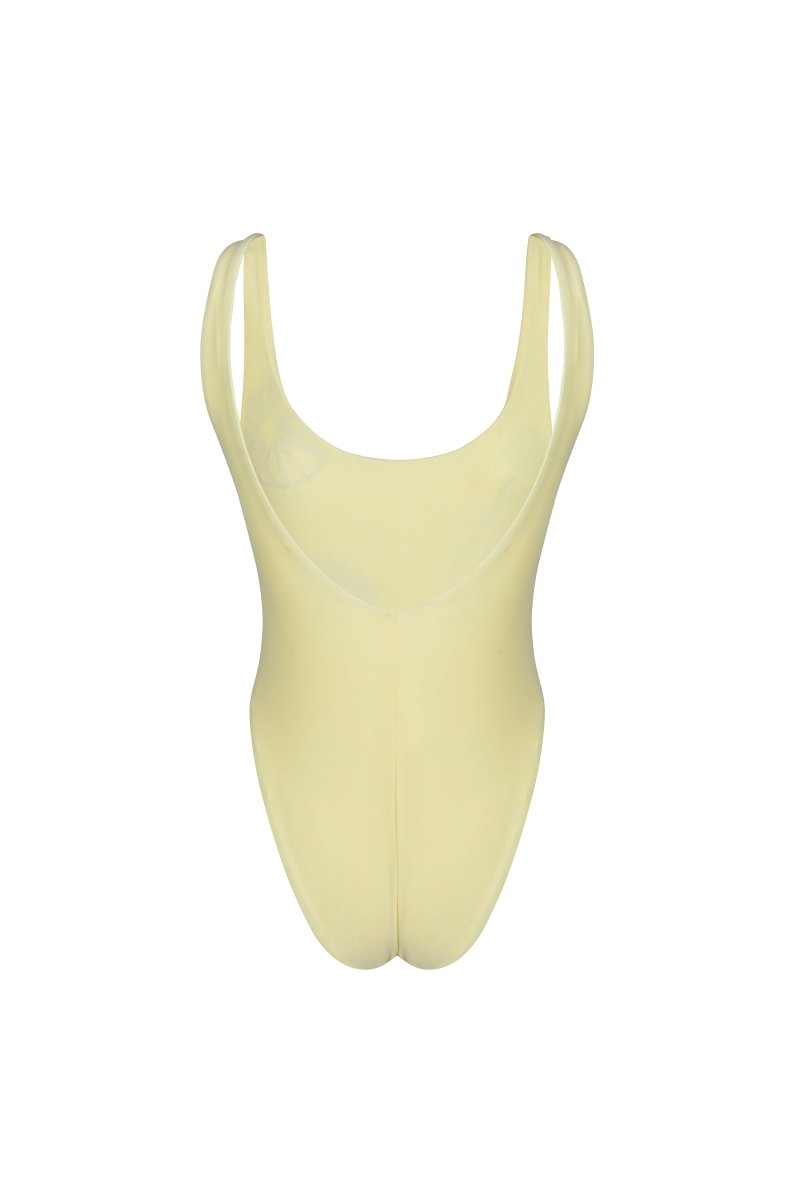 Orca Hand Beaded Swimsuit | Yellow