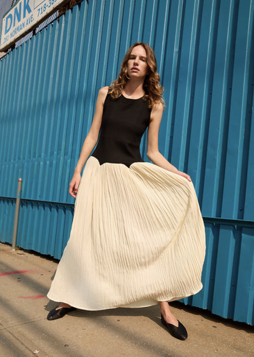 Giovva Dress | Black & Beige