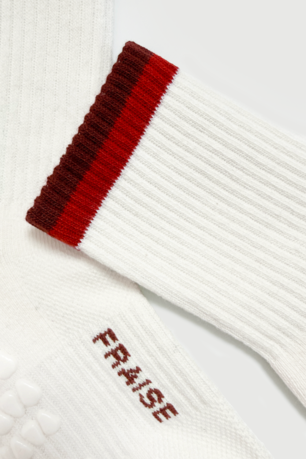 Goji Striped Crew Grip Sock