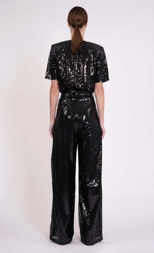 Gracie Sequin Top - Black | Nonchalant The Label