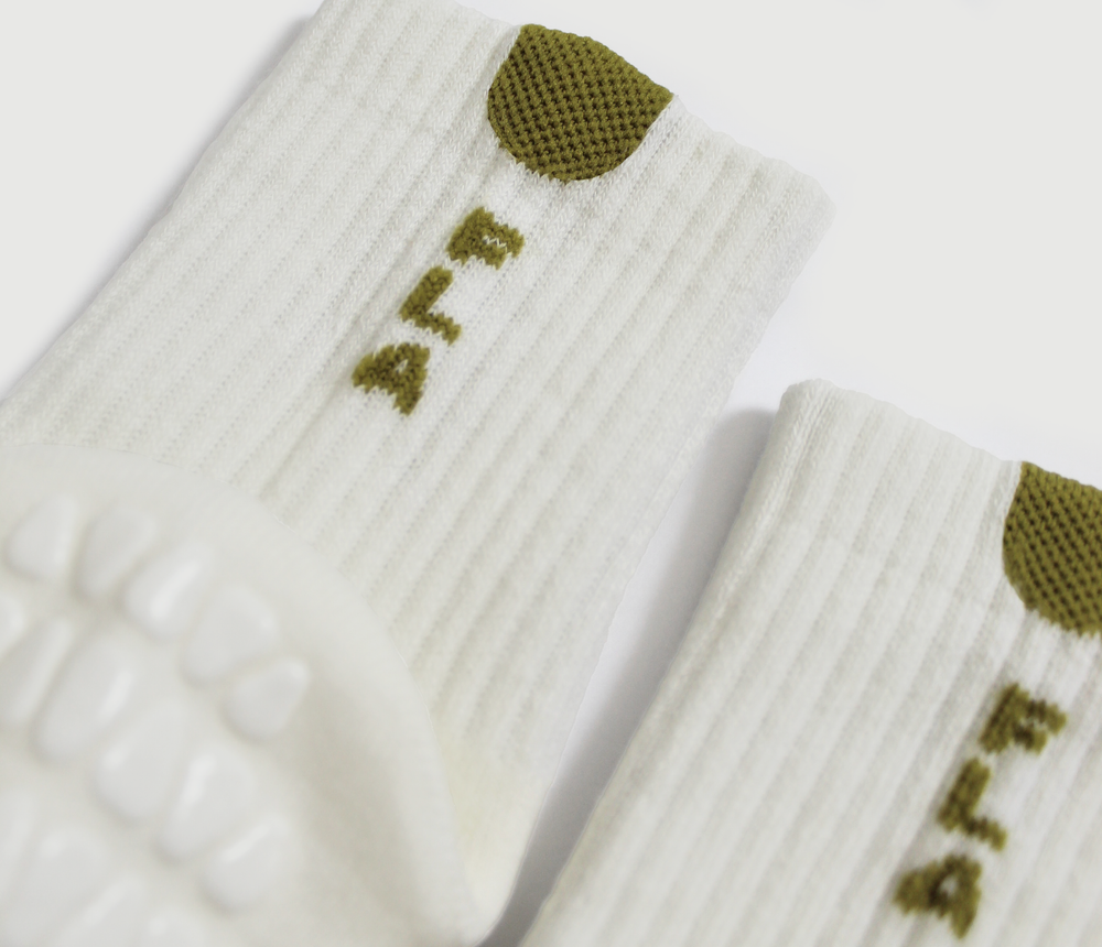 Grove Dipped Crew Grip Sock Green | Fraise