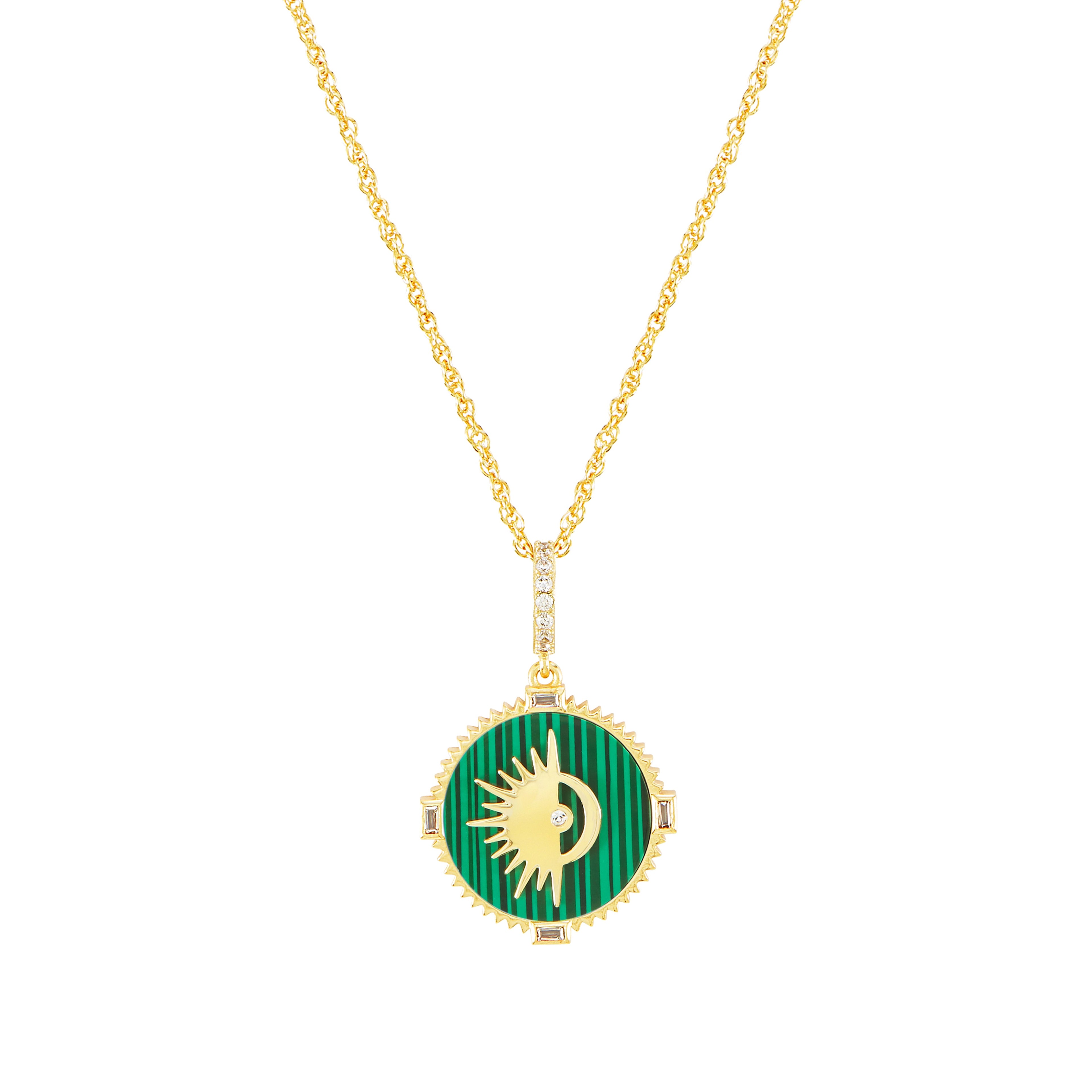 I Am Healthy Necklace (malachite)
