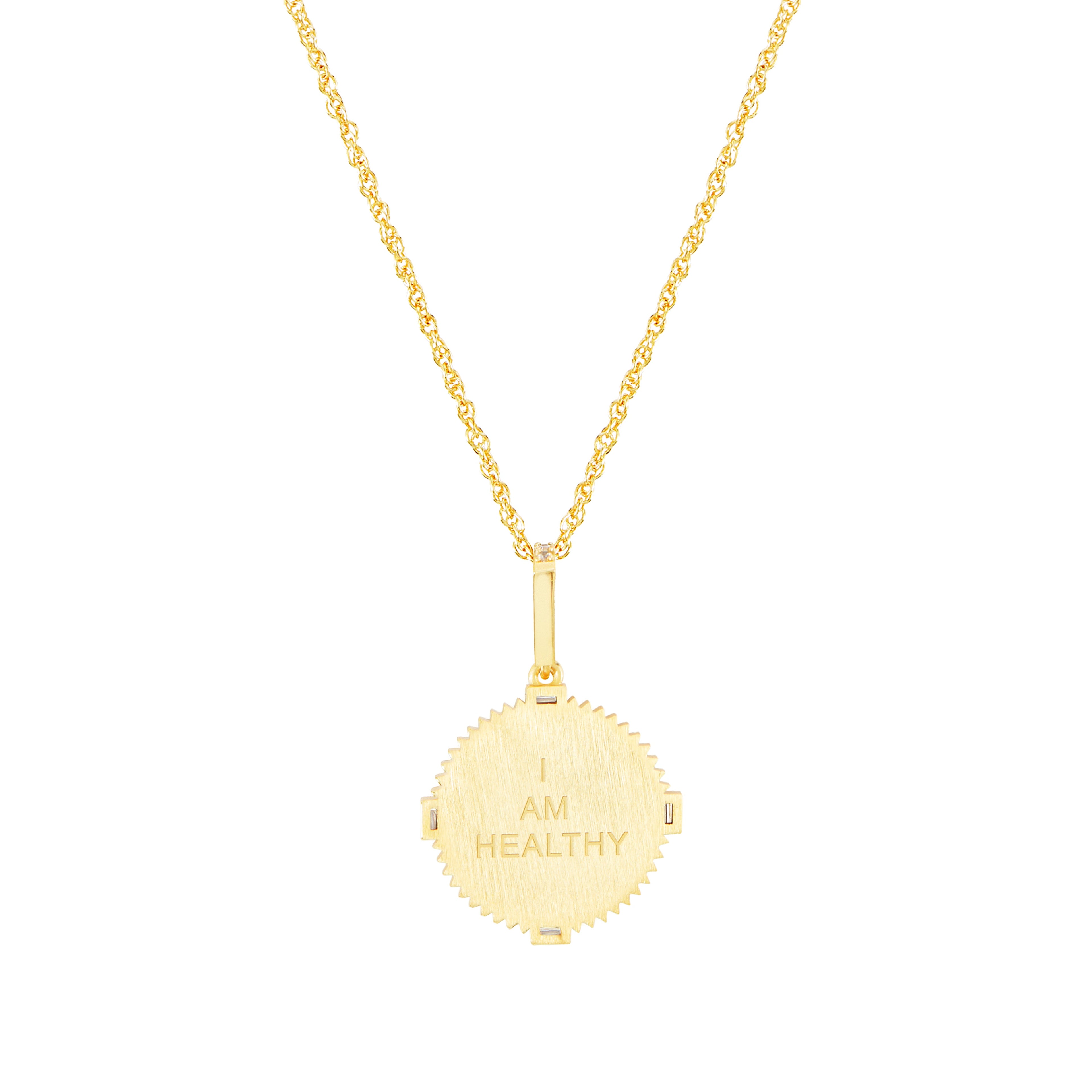 I Am Healthy Necklace (malachite)