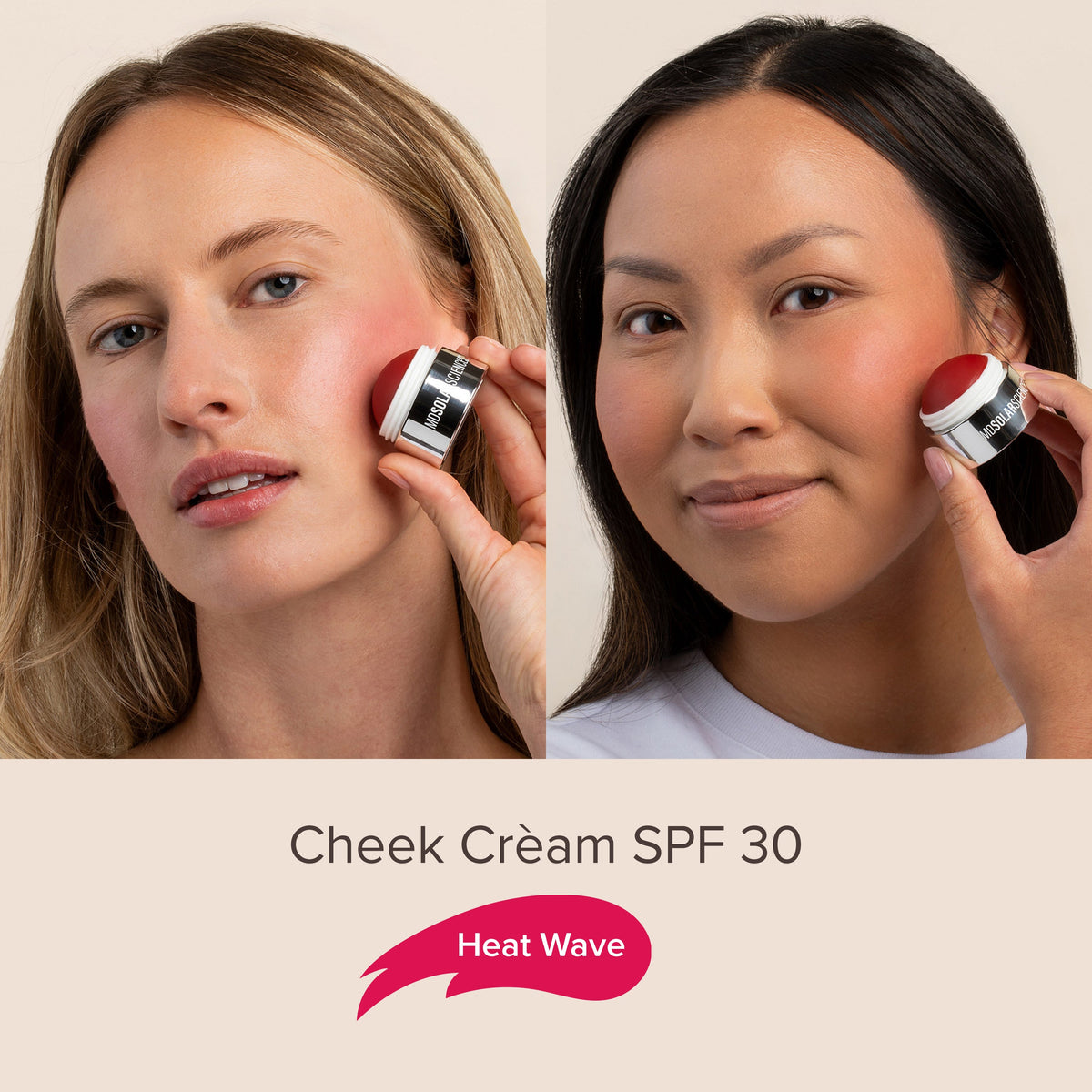 HEAT WAVE on two skin tones