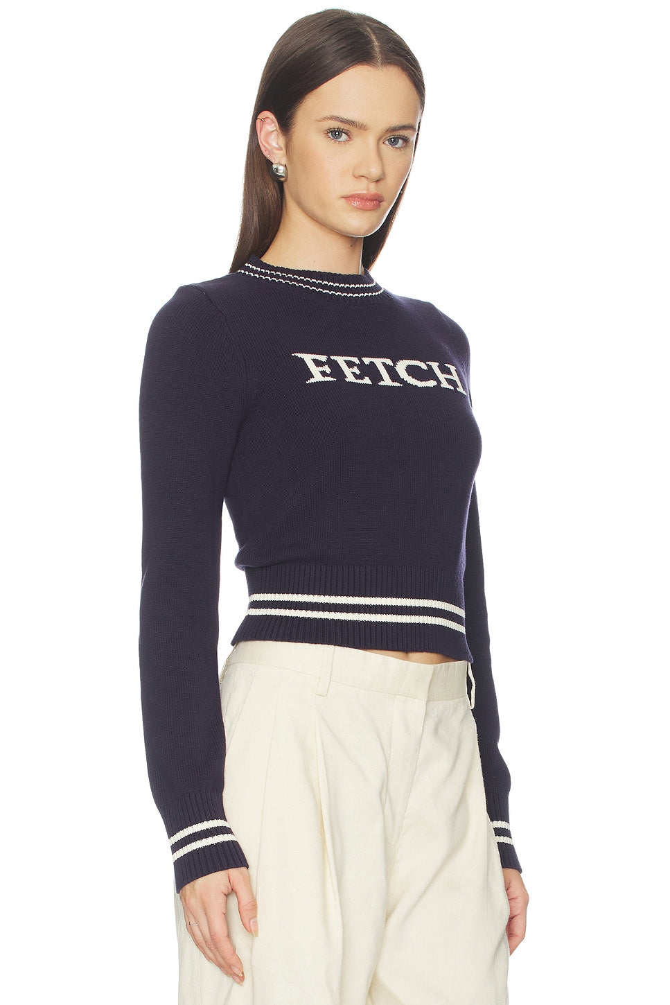 House Of Sunny Fetch Sweater In Navy