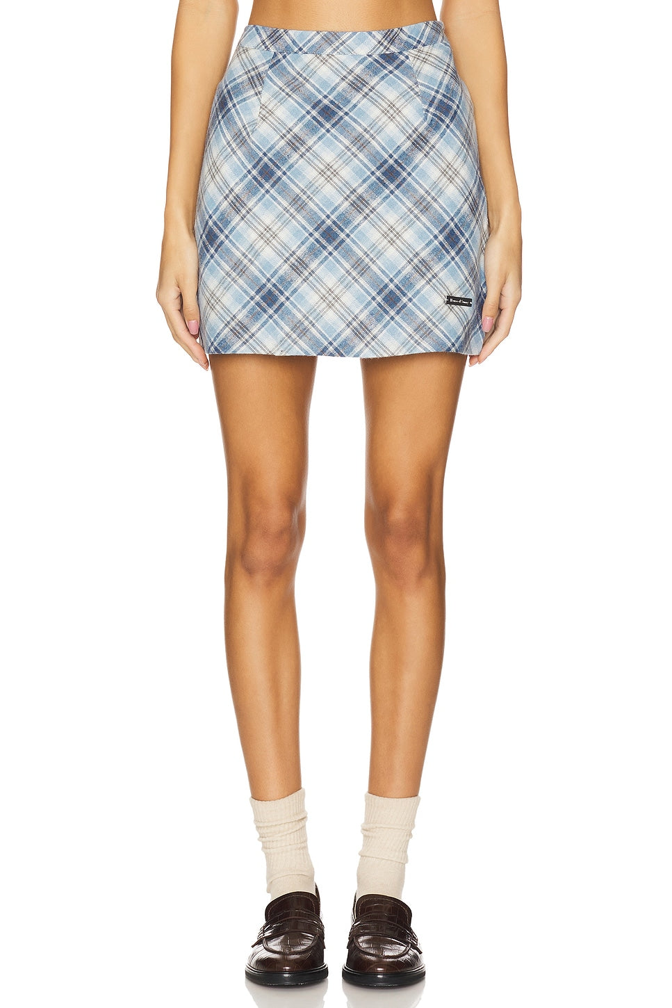 House Of Sunny Bias Cut Heritage Skirt In Multi