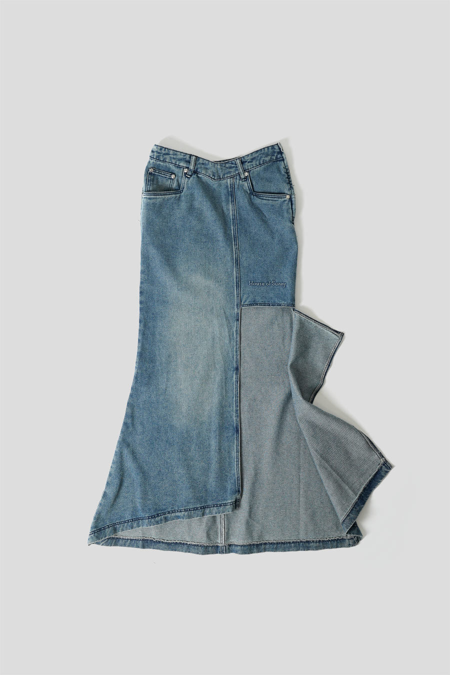 The Cascade Denim Skirt