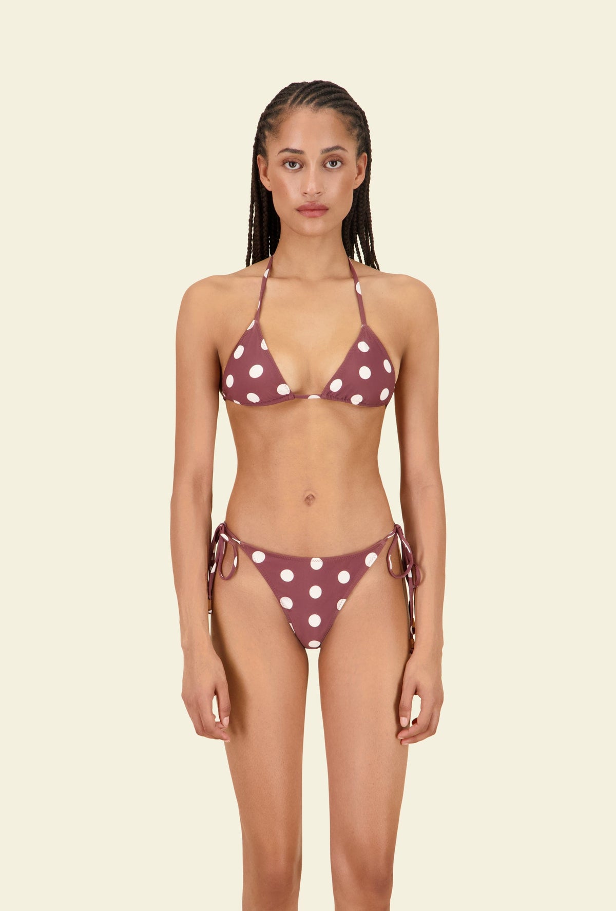 The Nat Bottom in Brown Polka Dot